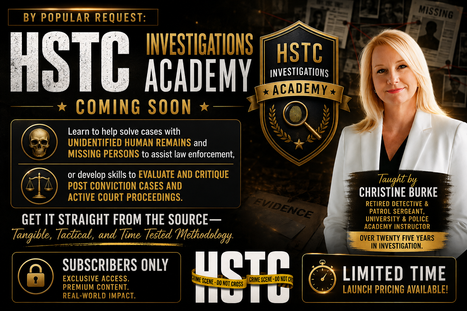 true crime cold case investigations academy