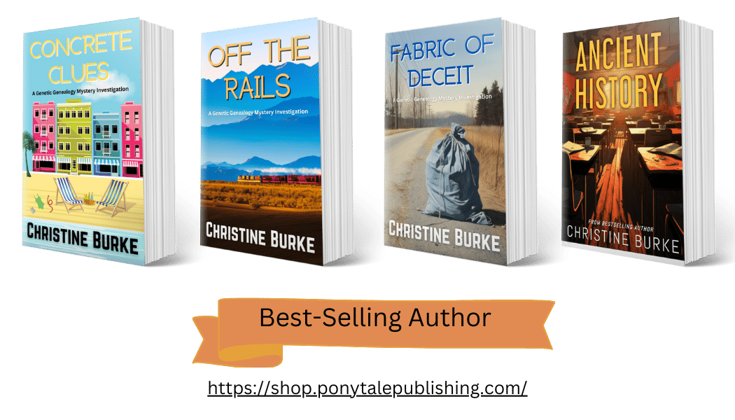 True crime mystery book images from christine burke best selling author